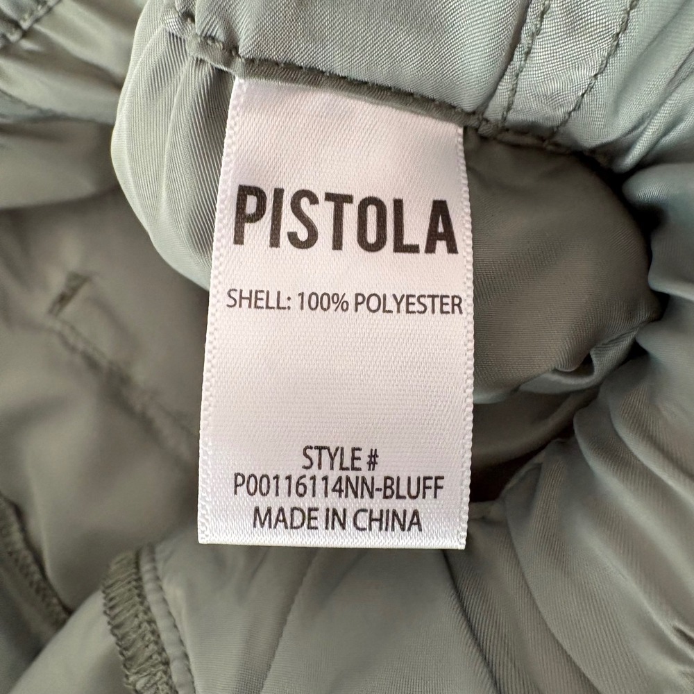 Pistola NWT Jade Lightweight Cargo Trousers XS Bluff Green Drawstring High Waist - Picture 10 of 11